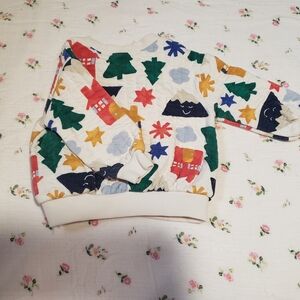 Old Navy Cream Ribbed Collar Top